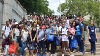 Pictured are participants in the State Pre-College Enrichment Program (S-PREP), a free high school and college preparatory program designed for students interested in pursuing a career in medicine or science.